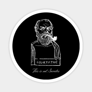 This is not Socrates (White Design) Magnet